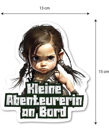 Baby on Board Sticker - Lara 15x15cm Vinyl Car Sticker | Easy to Apply | Child Safety Adventure - Buy Online on GoSupps.com