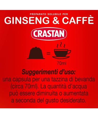  Crastan Crastan Dolce Gusto Compatible Capsules - Ginseng and Sugar Coffee - Pack of 10 Capsules - Buy Online on GoSupps.com