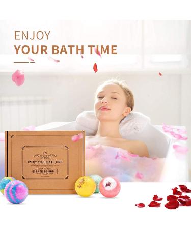 Handmade Bath Bombs Gift Set with Natural Essential Oils - Perfect Birthday Gift for Women, Kids, Men - 12 Piece Bubble Bath Bombs Set - Buy Online on GoSupps.com