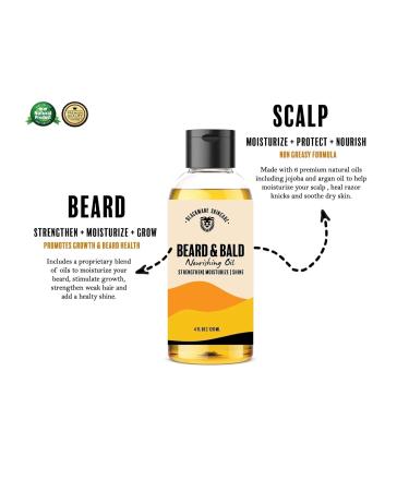 Bald Head Moisturizer & Care for Men | Beard & Bald Head Oil | Post-Shave Hydration - Buy Online on GoSupps.com