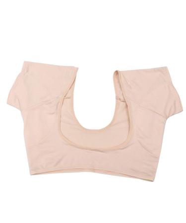 Milist armpit pads welding pads west vest women absorbent sweat pads against sweat stains and smell breathable for women girls forearm armpits pads m (1 Pack) beige