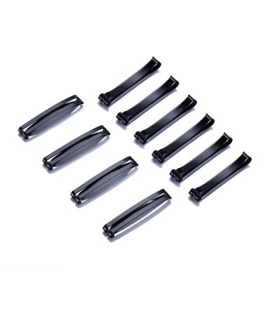 Pack of 24 Metal Hair Barrettes Clips No-slip Grip Stay Tight Barrettes for Girls and Women Black - Buy Online on GoSupps.com