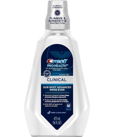 Crest Pro-Health Clinical Deep Clean Mint Oral Rinse 16 oz (Pack of 3) - Oral Care Essentials - Buy Online on GoSupps.com