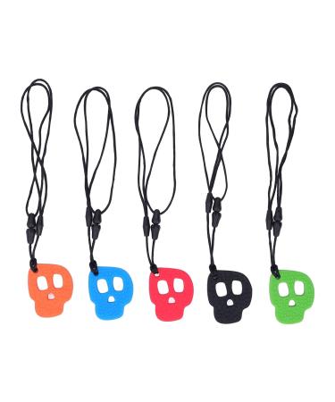 Tough Sensory Necklace Set - 5 Pack Silicone Oral Motor Aids for Autism ADHD & Anxiety Relief - Buy Online on GoSupps.com