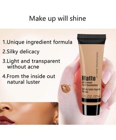37ml Bronze Beauty Black Liquid Foundation Moisturizing Concealer Liquid Foundation Makeup Oil Control Foundation for Dark Skin - Buy Online on GoSupps.com