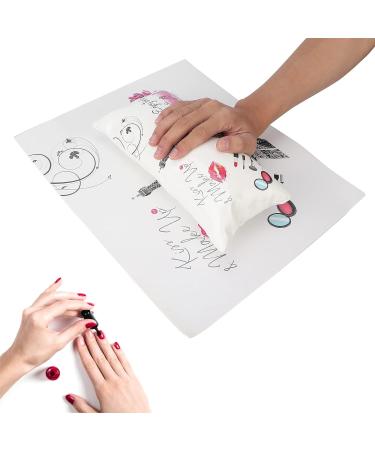 Hand Cushion for Nail Manicure - Soft Placemat Nail Art Set & Accessories for Perfect Manicure Care - Buy Online on GoSupps.com