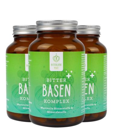 Bitterliebe plus bitter bases complex-base tablets 360 pieces with zinc for an acid-base balance I vegan acidity tablets i base preparation