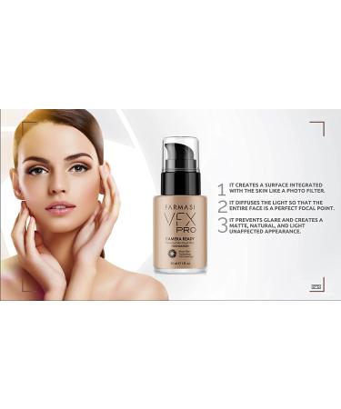 FARMASi Full Coverage Foundation 10 Makeup (Natural Beige) - Lightweight Long Lasting Coverage - 30 mL Liquid Cream - Breathable Skin Moisturizer - Color True Matte Blending - VFX Pro Camera-Ready Primer Included - Buy Online on GoSupps.com