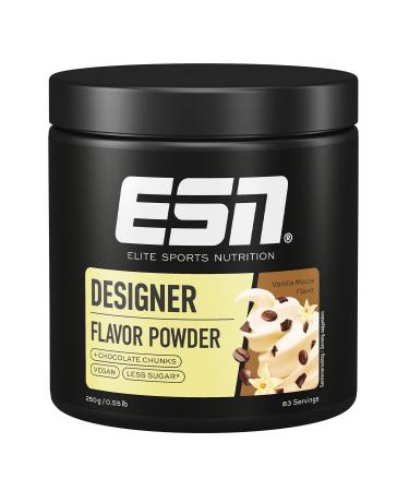 ESN Designer Flavor Powder Vanilla Mocca 250 g flavor powder for sweet without a lot of sugar and calories tested quality - made in Germany vanilla mocca 250 g (1 Pack)