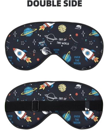 Adjustable Double-Sided Space Sleep Mask | Soft Eye Covers for Perfect Sleep | Reduce Eye Edema - Buy Online on GoSupps.com