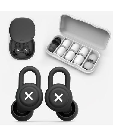 SYEBDS 36db Noise Cancelling Ear Plugs for Sleep, Snoring, Concerts - Reusable High Fidelity Hearing Protection - 12pcs, Black - Buy Online on GoSupps.com