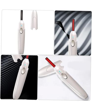 Housoutil 1 Set Eyelash Curler Electric Eyelash Curling Tool Make up Kit Heated Curler USB Charging Hand Wisking Tool Electric Makeup Tool Eyelash Curling Clip Charge Hair Curler White Abs - Buy Online on GoSupps.com