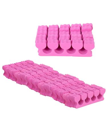 Iconikal Pedicure Foam Toe Stretcher and Separator Pink 36-Pack