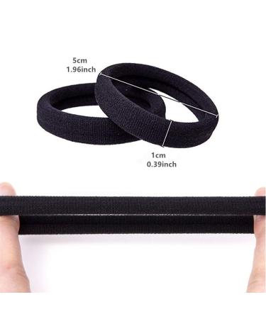 Ivylife Colored Hair Ties - 40 Cotton Elastic Bands for Thick Curly Hair | Metal-Free Women's & Girls' Ponytail Holders - Buy Online on GoSupps.com