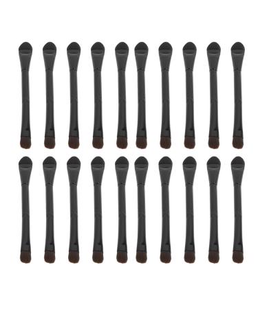20pcs Double Ended Eye Shadow Brush with Soft Hair Easy Coloring Portable Size for Travel