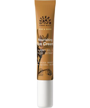 Urtekram Rise & Shine Nourishing Eye Cream with Almond Oil and Daisy Extract to Combat Dark Circles Under the Eyes – Helps Reduce Fine Lines and Puffiness –