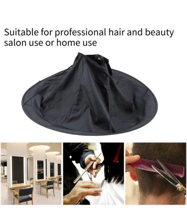 Premium Black Haircut Cape for Adults | Haircase Slope Salon Dress & Umbrella Cloak - International Shipping - Buy Online on GoSupps.com