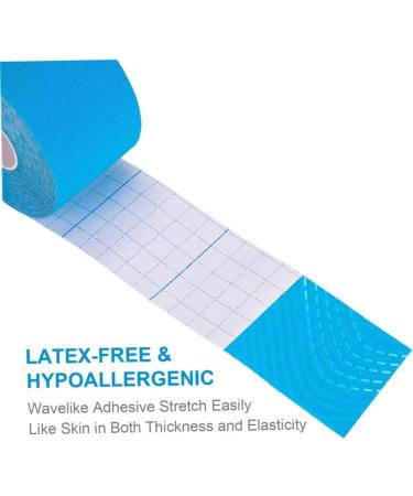 Buy Sky Blue Kinesiology Exercise Bands - 5M x 5cm Elastic Tape for Sports & Physio Support | Muscle Strain Injury Relief - Buy Online on GoSupps.com