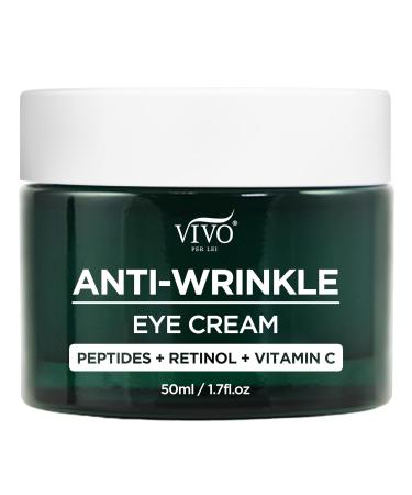 Vivo Per Lei Vitamin C Eye Cream - Anti-Aging Retinol & Peptide Formula for Puffiness Wrinkles & Dark Circles - 1.7 Fl. Oz - Buy Online on GoSupps.com