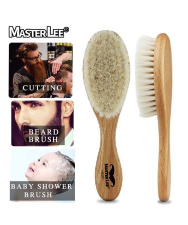 Beaupretty 2pcs Vintage Wooden Mustache Brush Set - Perfect Grooming for Men - Buy Online on GoSupps.com