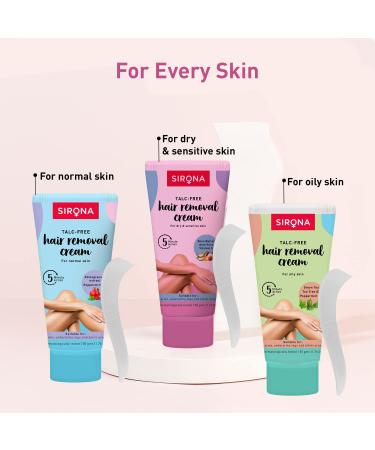 Sirona Hair Removal Cream for Women - 1.69 Fl Oz | No Talc & Harmful Chemicals | Ideal for Bikini, Underarm & Legs | Dermatologically Tested - Buy Online on GoSupps.com
