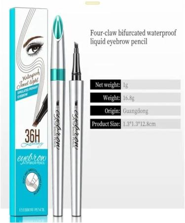 Eyebrow Pen Eyebrow Makeup Eyebrow Pen for Women with 4 Fork Tip for Natural-Looking Eye Brow Pencils for Women (01) - Buy Online on GoSupps.com