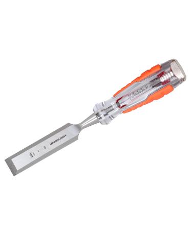 VANQUISH High-Impact Wood Chisel with One-Piece Forged Blade Go-Thru Mortise Chisel for Woodworking - 1 Inch (4606) 1 / 25mm