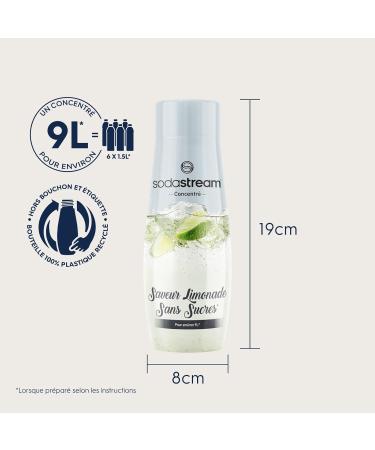 sodastream Sugar Free Lemonade Concentrate for Sparkling Water and Soda Machine | Prepare Up to 9 Litres of Lemonade in Seconds 440ml (Pack of 6) - Buy Online on GoSupps.com