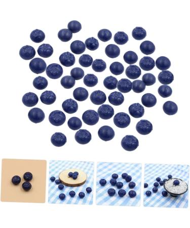 OUNONA 100 Pcs Simulation Blueberry Miniature Blueberry Photography Props Fruit Shop Simulated Fruit Adornment Diy Phone Case Charm Faux Blueberry Christmas Cream Resin Jewelry - Buy Online on GoSupps.com