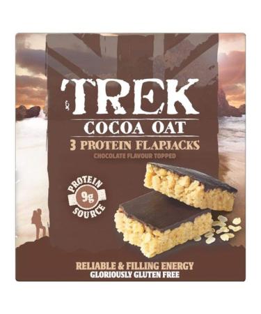 Trek Cocoa Oat Protein Flapjacks 3x50g