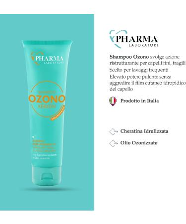  YLATI' YPHARMA Active Ozone Shampoo 150ml Restructuring shampoo with ozonated sunflower oil and hydrolyzed keratin for fine and brittle hair gentle with probiotics for nourished hair - Buy Online on GoSupps.com