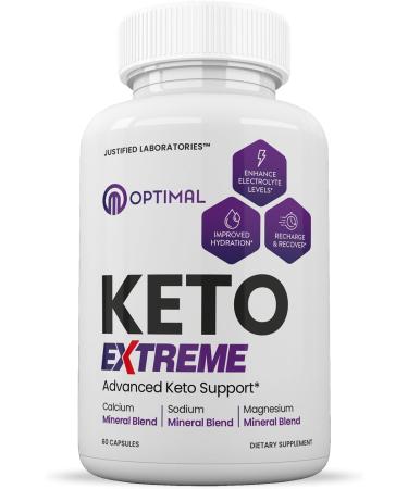 Optimal Keto Extreme Pills 1675MG New & Improved Formula Contains Apple Cider Vinegar Extra Virgin Olive Oil Powder Green Tea Leaf 60 Capsules - Buy Online on GoSupps.com