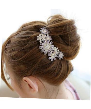 Angoily Hair Accessories Tiara Bridal Hair Comb Purple Women Hair Clip Women Hair Comb Flower Hair Comb Wedding Luxurious - Buy Online on GoSupps.com
