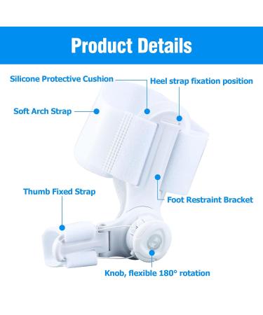 Bunion Corrector with Adjustable Toe Separators for Men & Women | Hallux Valgus Splint & Bunion Pads - Shop Now - Buy Online on GoSupps.com