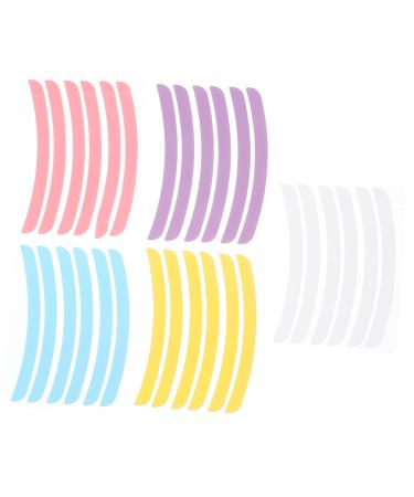 Housoutil 5 Sheets Silicone Lash Lifting Rods Spiral Hair Curlers Rotating Makeup Organiser Silicone Lash Lifting Pads Lash Lift Pads Reusable Eye Patches Silica Gel Eyelash Silicone Pad