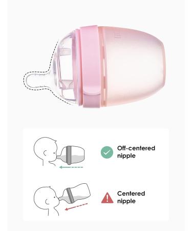 HOFISH Silicone Baby Bottle - Anti-Colic, Natural Feel, Easy to Clean - Blue 5 Ounce (0-6m) - 1 Count - Buy Online on GoSupps.com