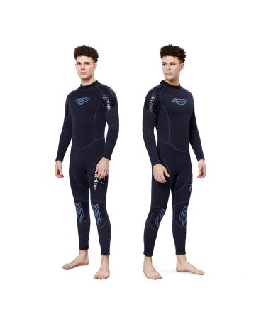 Rrtizan Mens Wetsuits, Warm 3mm Wet Suits for Men in Cold Water, Full Body Diving Suit for Diving Surfing Swimming XX-Large