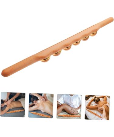 Warmhm Wood Massage Device - Neck & Shoulder Relief Body Shape Massage Tools Fitness Yoga Roller & Gua Sha Stick for Muscle Recovery - Buy Online on GoSupps.com