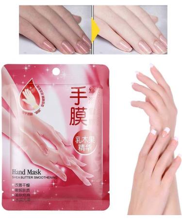 Shea Butter Hand Mask 7 Pairs | Exfoliating & Moisturizing Gloves for Aging Hands - Buy Online on GoSupps.com