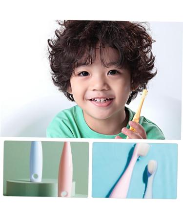 Goohochy Children's Toothbrush - Soft Manual All-Round Toothbrush for Kids Baby Tongue Cleaner & Detergent Care PP Toddler Brush - Buy Online on GoSupps.com