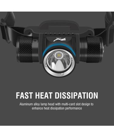 Windfire Scuba Diving Light 5000 Lumen Headlamp | 5 Modes XM-L2 Dive Flashlight | IPX8 Waterproof, 80m Underwater | Safety Snorkeling Light with Charger - Buy Online on GoSupps.com