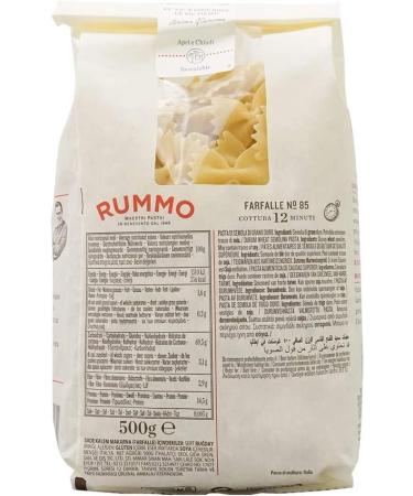  Italian Gourmet E.R. Rummo Farfalle No. 85 Durum Wheat Semolina Pasta 500g + Italian Gourmet Tomato Pulp Box 400g - Buy Online on GoSupps.com
