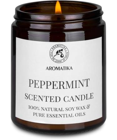 Peppermint Fragrance Candle 150g | 100% Essential Oil | Soy Wax Aromatherapy | Perfect Gift for Mother's Day & Birthdays - Buy Online on GoSupps.com