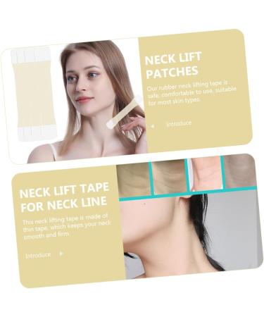 WOONEKY 4pcs Neck Lift Stickers Neck Skin Tape Neck Lifting Patches Elastic Neck Lifting Tape Elastic Neck Lift Tape Neck Care Tape Neck Skin Care Supply Neck Skin Tightening Decal 20.5x4cm As Shown - Buy Online on GoSupps.com