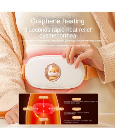 Dariokki Heating Belt for Pain Relief | Uterus Warmth & Menstrual Comfort | Women's Heated Massage Belt - White - Buy Online on GoSupps.com