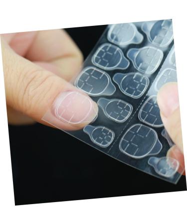 Ipetboom 20 Sheets Double Sided Adhesive Nail Stickers Nail Gel Nail Art Stickers Labels Press on Nails Sticky Tabs Glue Nail Sticky Tabs for Nails Plastic Nail Piece High Viscosity - Buy Online on GoSupps.com