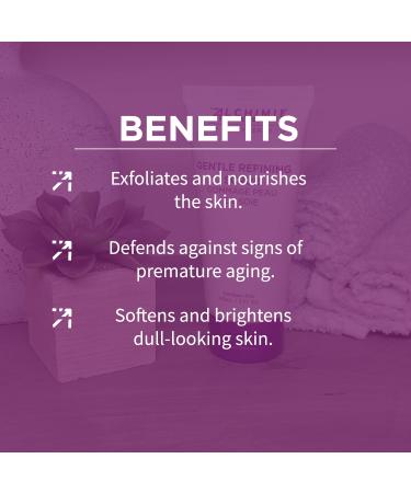 Alchimie Forever Gentle Refining Face Scrub - Natural Exfoliating Scrub for All Skin Types with Cranberry Beads & Jojoba Pearls | Brightening & Softening | 3 fl oz - Buy Online on GoSupps.com