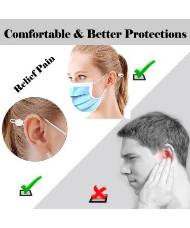 200PCS Elastic Cord Lock Switch for Draw Cord Mask Adjuster - Silicone Round Cord Stopper - Adjustable Buckle - Mask Supplier - White and Black - Buy Online on GoSupps.com