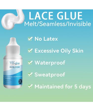 Lace Wig Glue Strong Hold Invisible Bonding Adhesive Hair Glue for Wigs Wig Glue Lace Front Waterproof Latex-Free And Oil Hair Replacement Adhesive 1.3 Oz - Buy Online on GoSupps.com