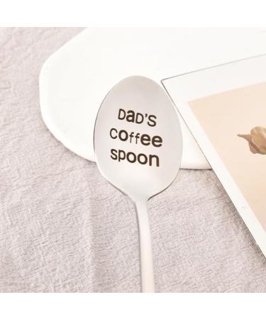 Dads Coffee Spoon for Men Daddy Christmas Gifts for Father in Law Birthday Gift for Coffee Lovers Gift for Dad Stocking Stuffers for Him Bonus Step Father Retirement Gifts for Dad from Daughter Son - Buy Online on GoSupps.com